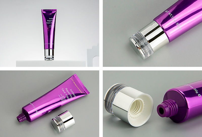 cosmetic tube round aluminum-plastic glossy tube