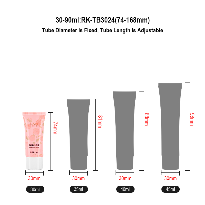 soft cosmetic hand cream squeeze tube 30ml